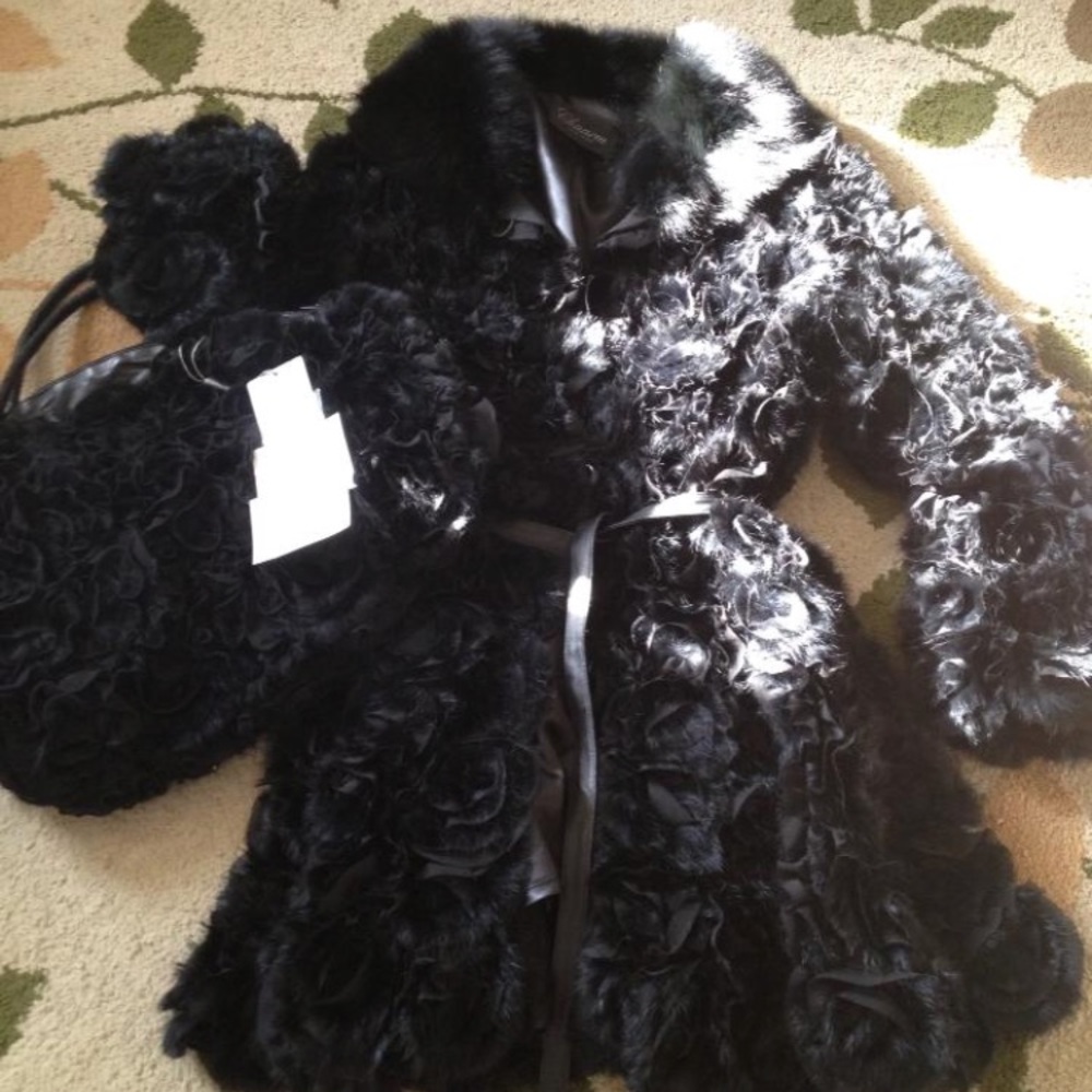 SOLD Mink coat and bag (SOLD)